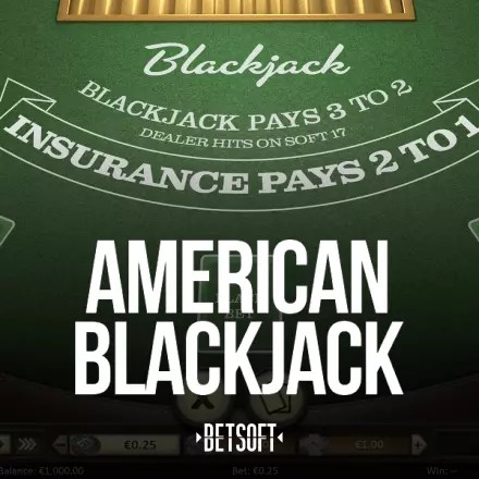 Play the American Blackjack slot by Betsoft Gaming on 500 Casino