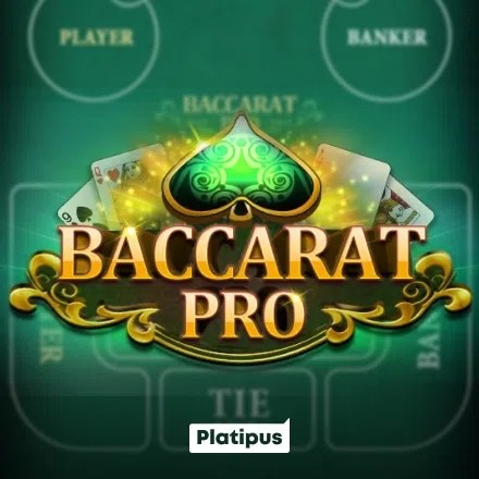 Baccarat PRO online game logo by Platipus on 500casino.dk
