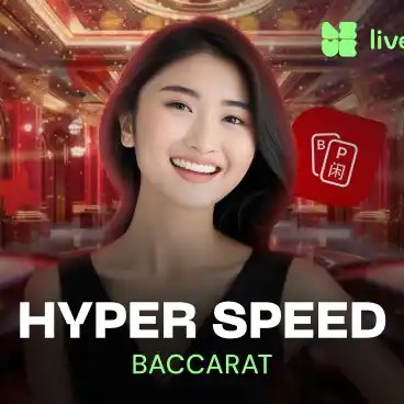 Live Dealer logo of Hyper Speed Baccarat from Evolution at 500 Casino