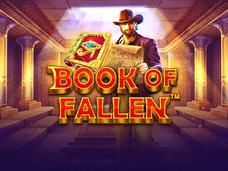 Book of the Fallen online game logo by Pragmatic Play on 500casino.dk