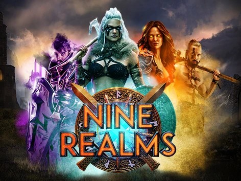 Nine Realms slot visual from Red Tiger Gaming available on 500casino.dk